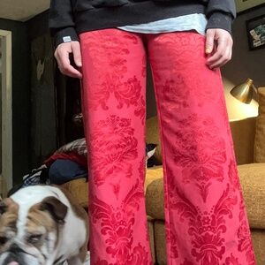 La Veste Mei Trousers in Red flower print. M runs small.